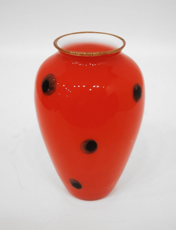 Artisti Barovier "Murrine" Vase : Designer & Manufacturer: Artisti Barovier Markings: signed Country of Origin & Materials: Italy; glass Additional Information & Circa: Rare murrine vase by Artisti Barovier; Circa 1930 Dimensions: 6