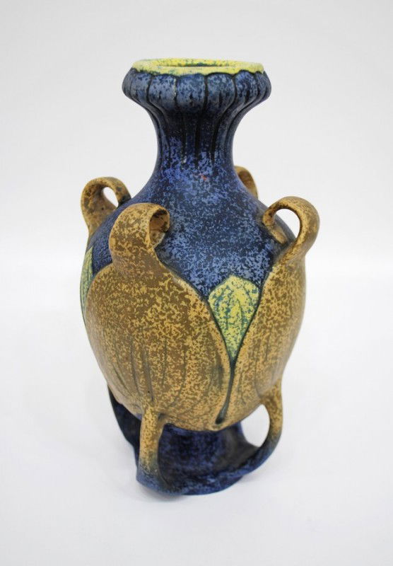 Amphora Vase: Designer & Manufacturer: Amphora Markings: marked Country of Origin & Materials: Czechoslovakia; stoneware Additional Information & Circa: Organic vase by Amphora Dimensions: 10.25"H, 6.25"Dia.