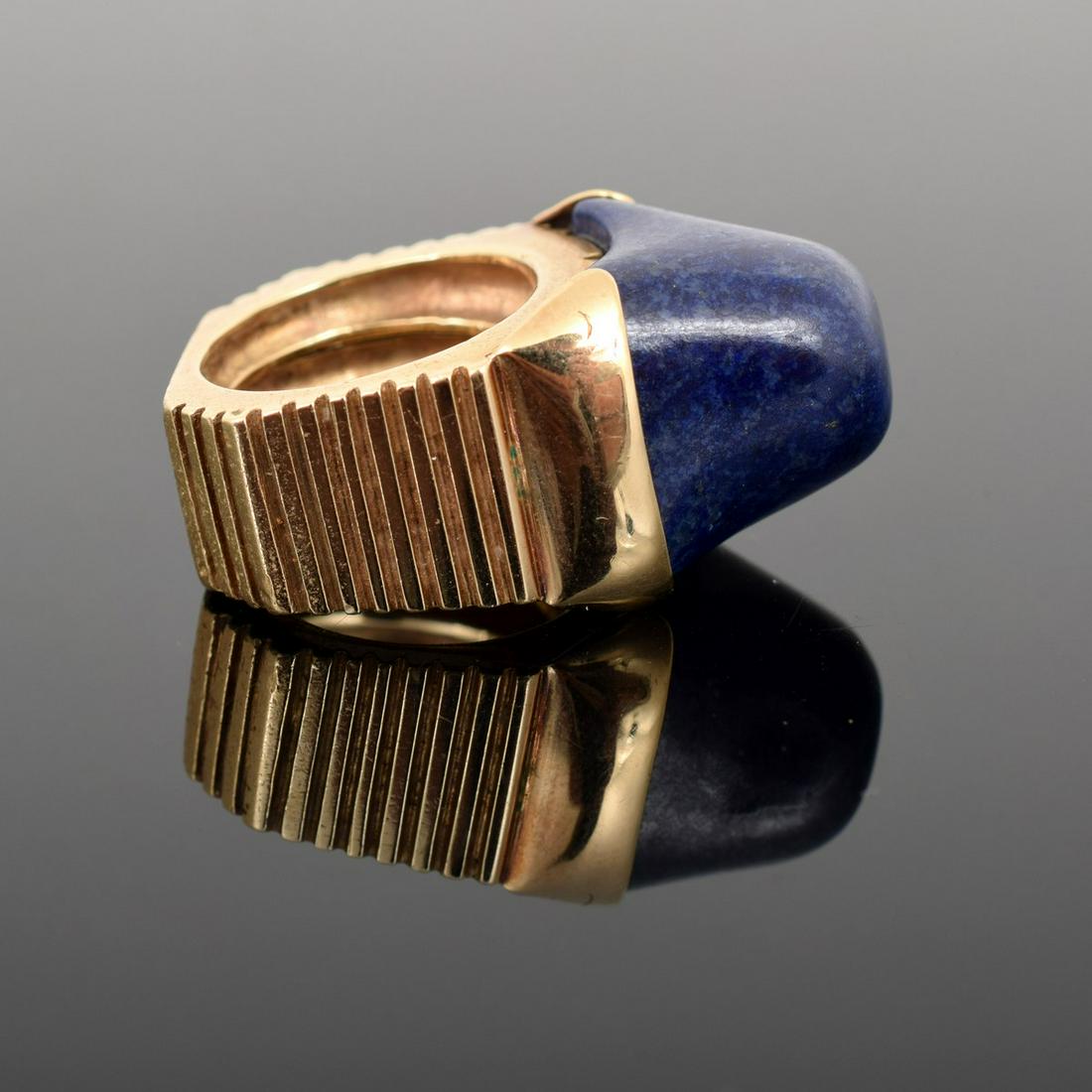 14K Gold & Lapis Lazuli Estate Ring (1 of 6)