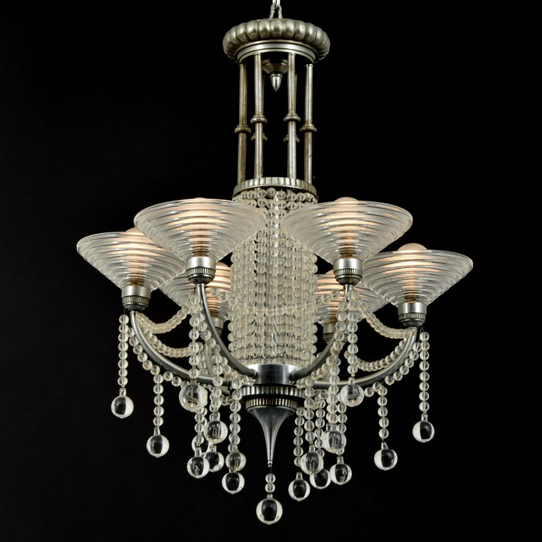 Large Georges Leleu Chandelier (1 of 6)