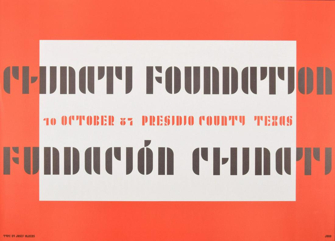 Donald Judd / Josef Albers Chinati Foundation Poster (1 of 5)