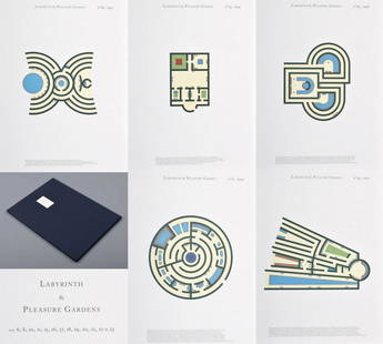 Jan Vercruysse Suite of 13 Lithographs, Signed Editions: Artist/Designer; Manufacturer: Jan Vercruysse (1948-2018) Marking(s); notes: signed; ed. 19/43; 1994-2001 Country of origin; materials: Belgian; lithograph Dimensions (H, W, D): 26"h, 19.25"w each; 30
