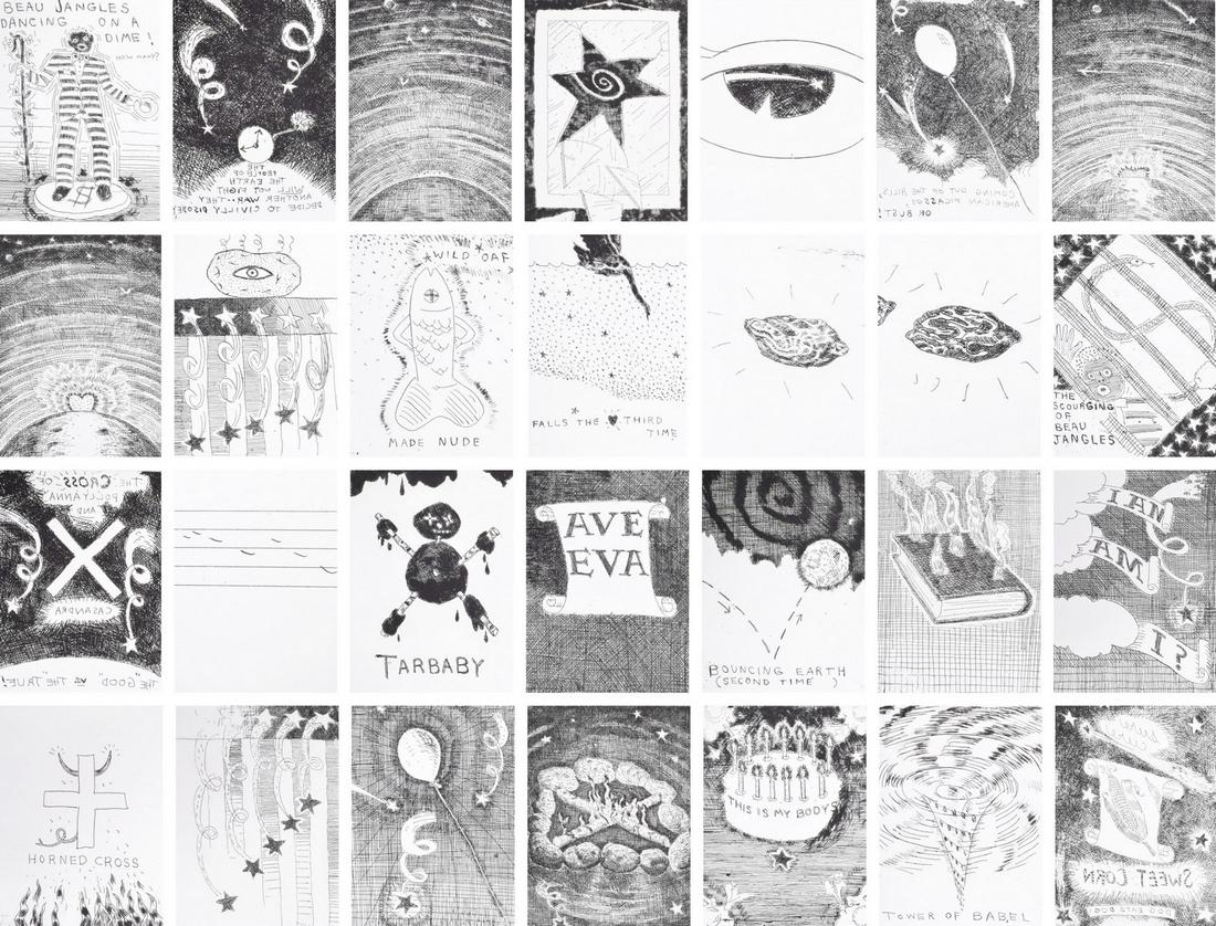 28 Paul Thek Etchings, Estate Stamped Edition: Artist/Designer; Manufacturer: Paul Thek (1933-1988), printed posthumously by the artist's estate Marking(s); notes: George Paul Thek Estate blind stamp; AP 5/6 for the edition of 12; 1975-1992 Countr