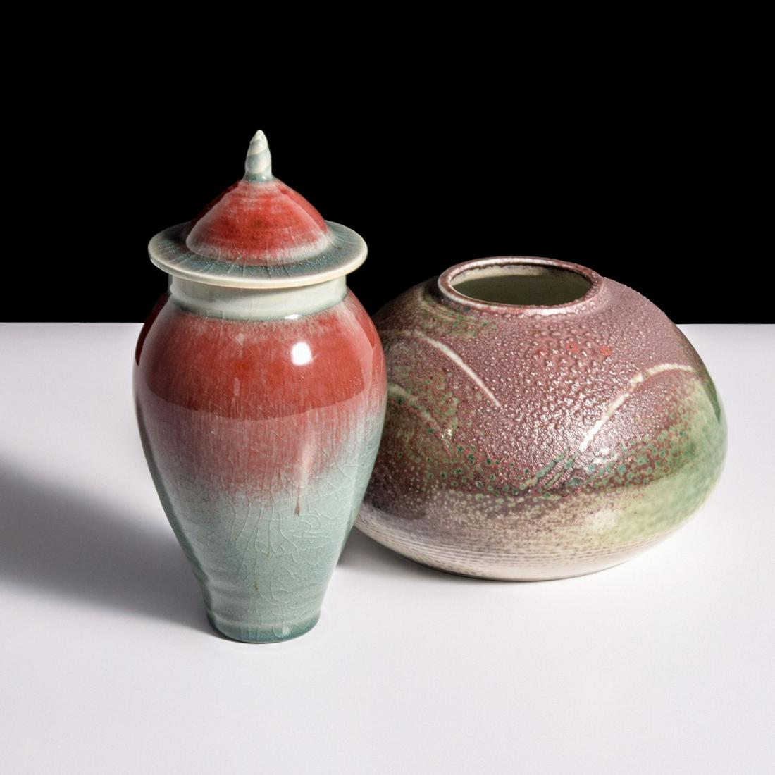 Susan Lane Vase & Yoko Sekino-Bove Lidded Jar (1 of 9)