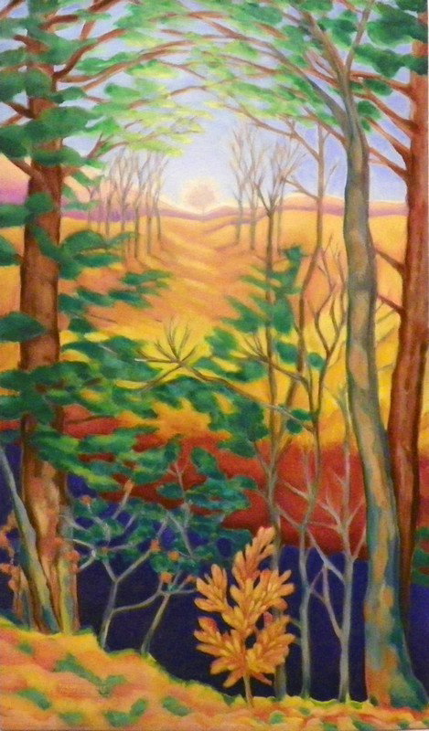 Judith Allainer Painting: Designer & Manufacturer: Judith Allainer Markings: signed Country of Origin & Materials: USA; canvas Additional Information & Circa: Original painting by Judith Allainer; 20th Century Dimensions: 30"