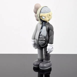 KAWS "Dissected Companion," 2006: Artist/Designer; Manufacturer: KAWS aka Brian Donnelly (b. 1974); Medicom Toy Corporation Marking(s); notes: marking(s); 2006 Country of origin; materials: American; painted cast vinyl Dimensions