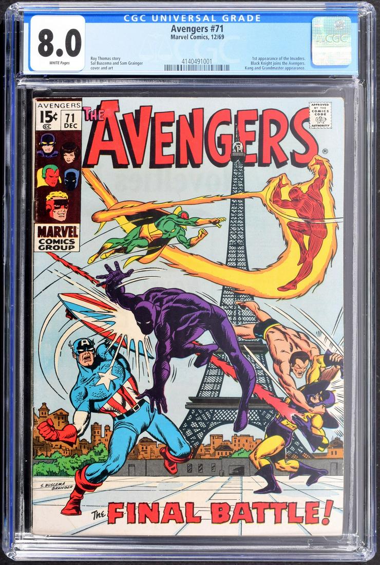 Marvel Comics THE AVENGERS #71, CGC 8.0 (1 of 4)