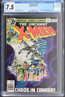 Marvel Comics THE UNCANNY X-MEN #120, CGC 7.5: Artist/Designer; Manufacturer: Terry Austin, John Byrne, Bob Budiansky, Chris Claremont, Dan Crespi, Tom Orzechowski, Roger Stern, Glynis Wein; Marvel Comics Marking(s); notes: no signatures/marking(s