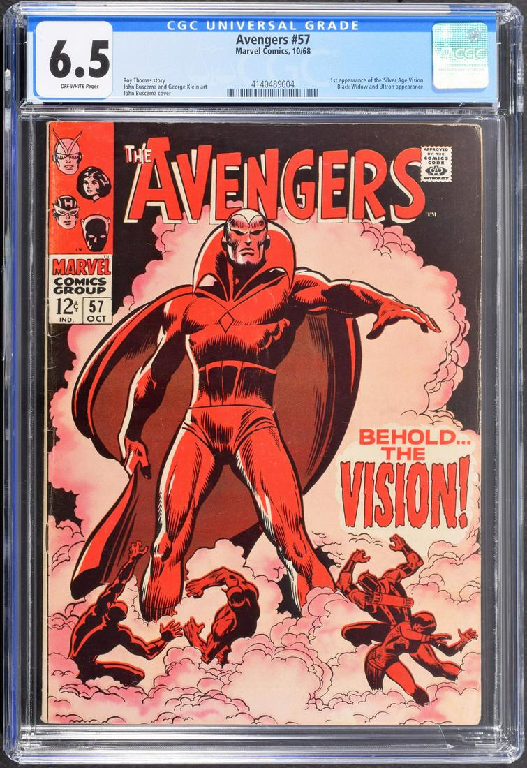 Marvel Comics THE AVENGERS #57, CGC 6.5 (1 of 4)