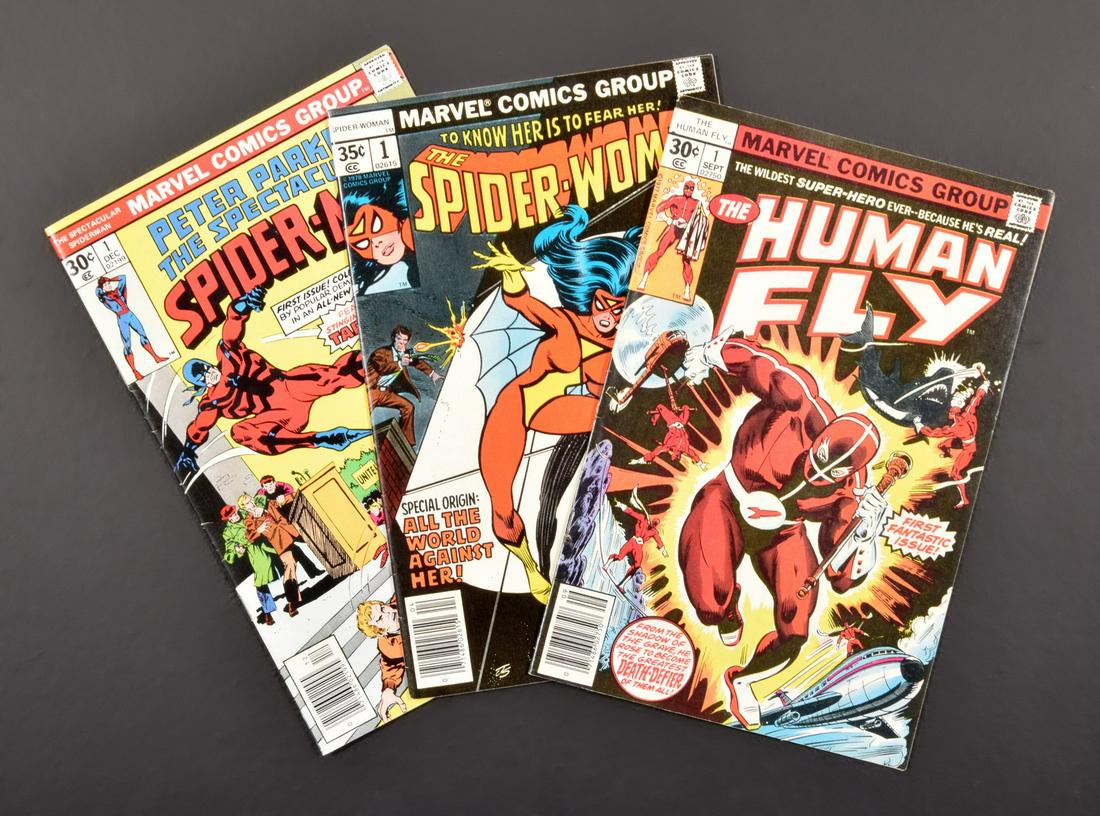 3 Marvel Comics, SPECTACULAR SPIDER-MAN #1, SPIDER-WOMAN #1 & HUMAN FLY #1 (1 of 8)