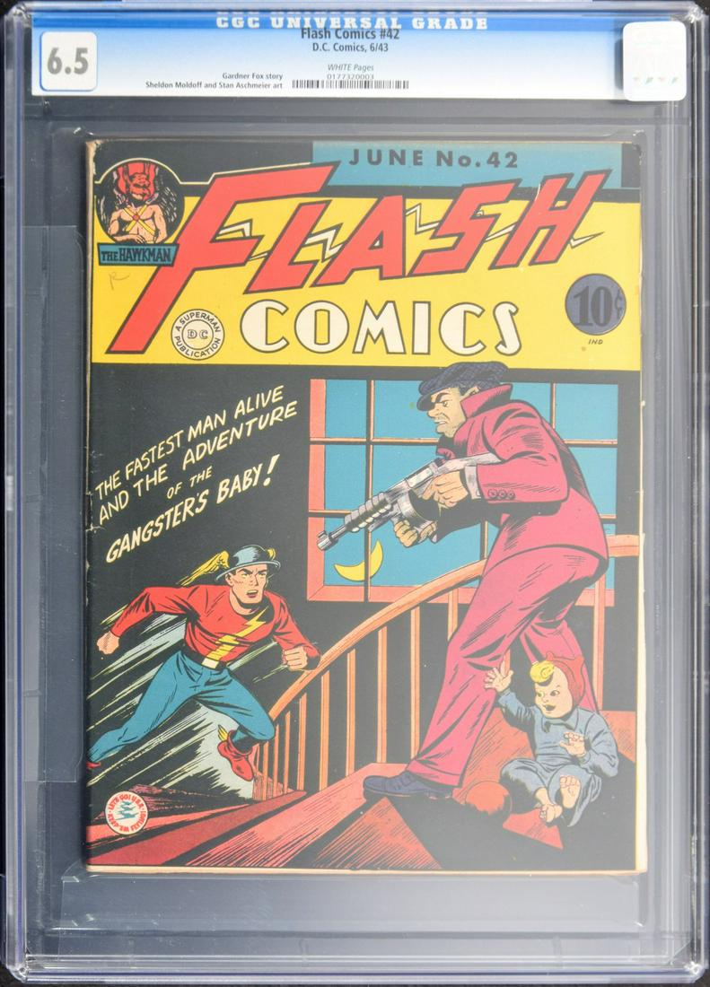 DC Comics FLASH #42, CGC Restored 6.5 (1 of 4)