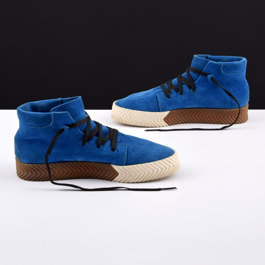 Alexander Wang/Adidas Originals Mid-Top Sneakers: Artist/Designer; Manufacturer: Alexander Wang/Adidas Originals Marking(s); notes: labels, marking(s) Country of origin; materials: see detail photos Dimensions (H, W, D): marked size 9 Additional Info