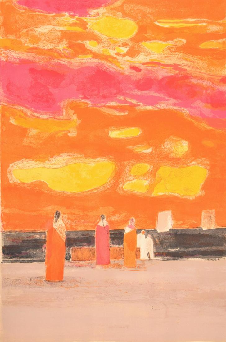 Bernard Cathelin Lithograph, Signed Edition: Artist/Designer; Manufacturer: Bernard Cathelin (1919-2004) Marking(s); notes: signed; ed. 39/100; 1968 Country of origin; materials: French; lithograph Dimensions (H, W, D): 36.5"h, 24.5"w; 46"h, 34.