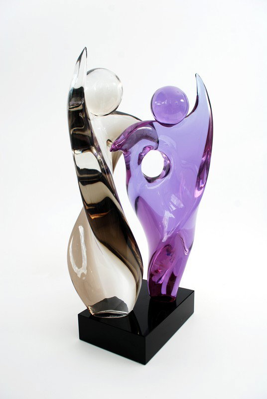 Large Murano Sculpture, Oscar Zanetti: Designer & Manufacturer: Oscar Zanetti Markings: marked Country of Origin & Materials: Italy; glass Additional Information & Circa: Large blown glass sculpture by Oscar Zanetti, Murano, Italy; c. 1980