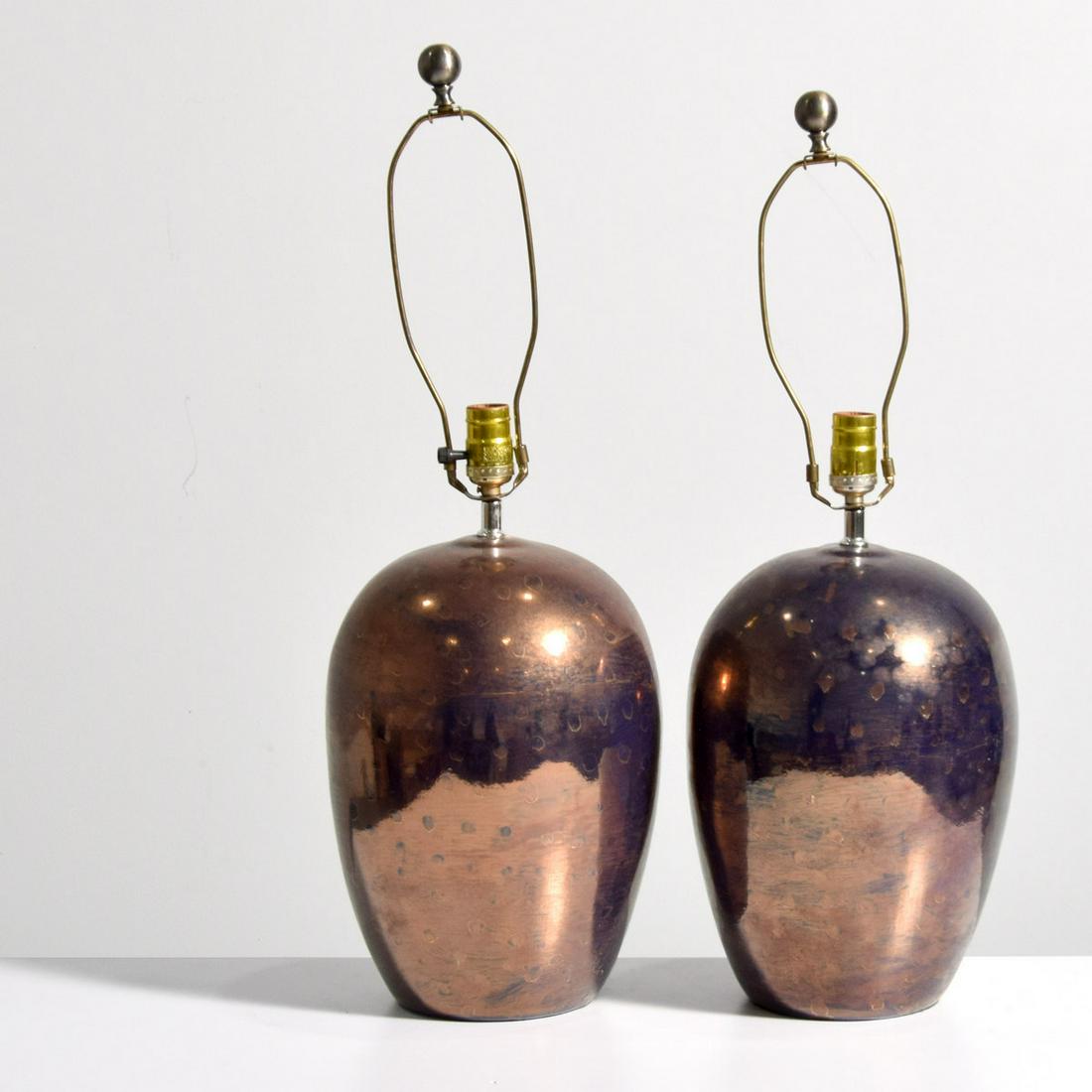 Pair of Large Ceramic Table Lamps, Manner of Berndt Friberg (1 of 5)