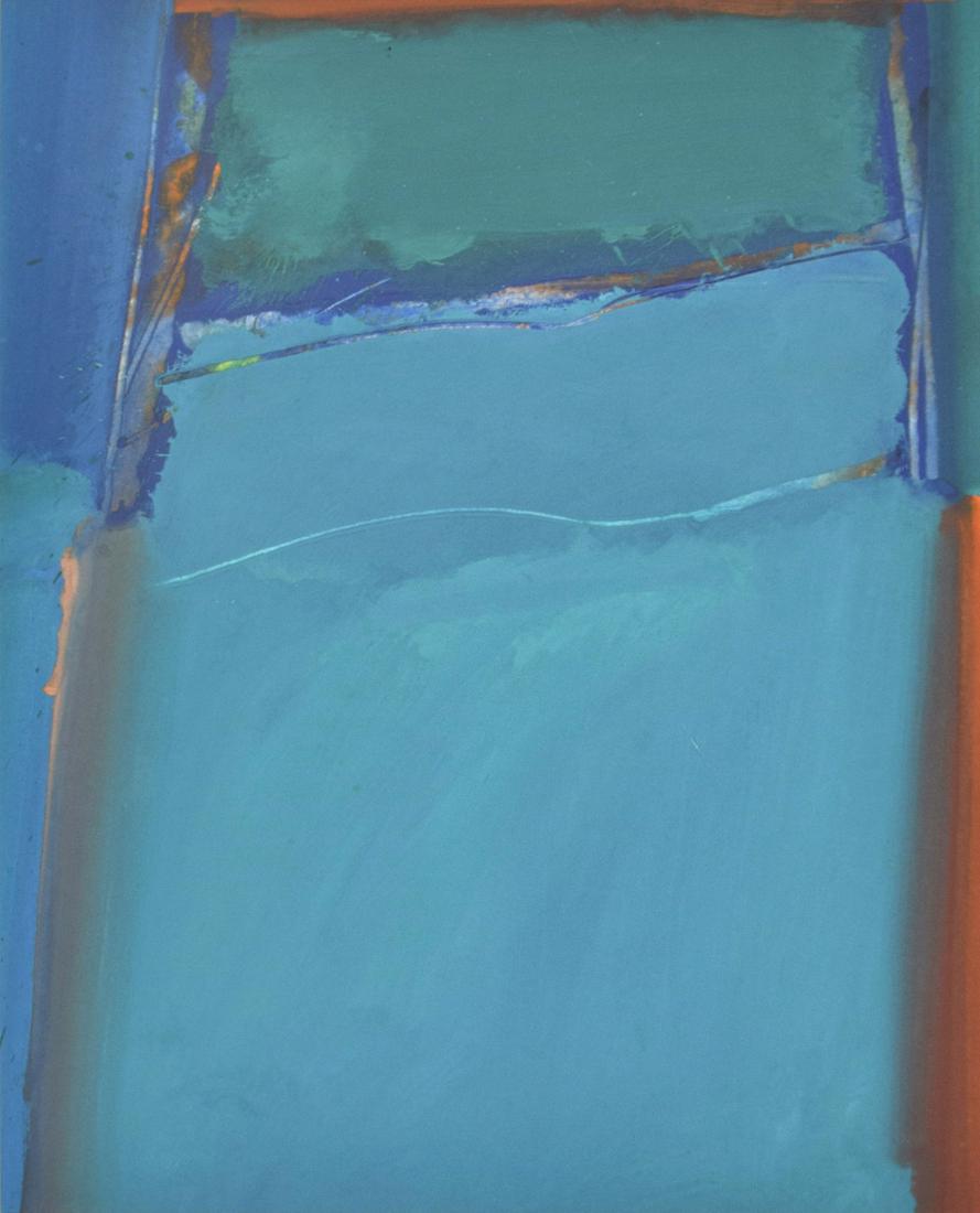 James Byrd Abstract Painting, Work on Paper: Artist/Designer; Manufacturer: James Byrd (b. 1935) Marking(s); notes: no marking(s) apparent; 1979 per consignor's records Country of origin; materials: American; gouache on paper Dimensions (H, W, D