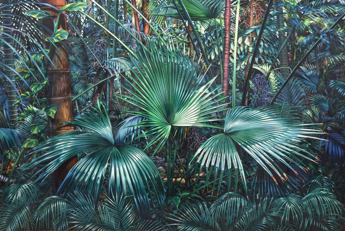 Simeon LaGodich Watercolor Painting, Tropical Foliage (1 of 7)