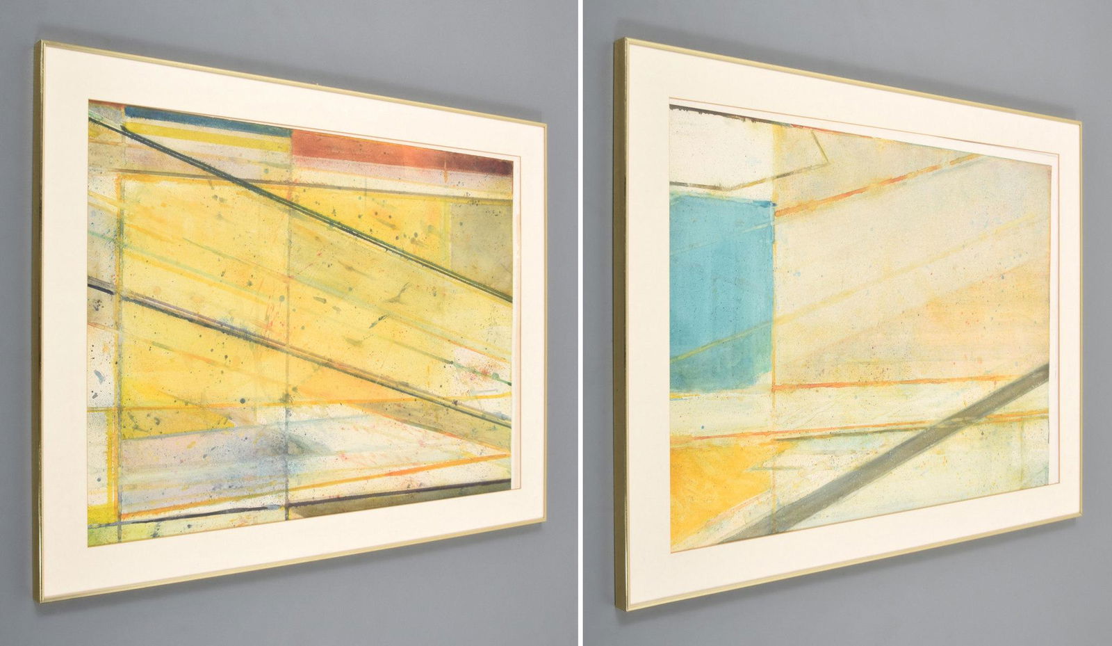2 Walter Hollis Stevens Abstract Watercolor Paintings (1 of 15)