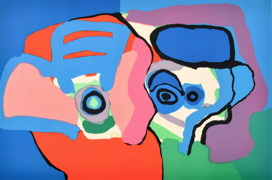 Karel Appel HEAD LIKE CLOUDS Lithograph (1 of 6)