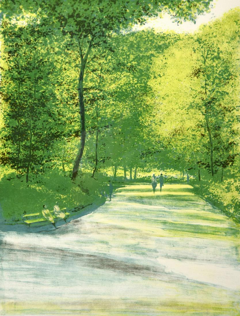 Harold Altman LUXEMBOURG VI Lithograph, Signed Edition (1 of 10)