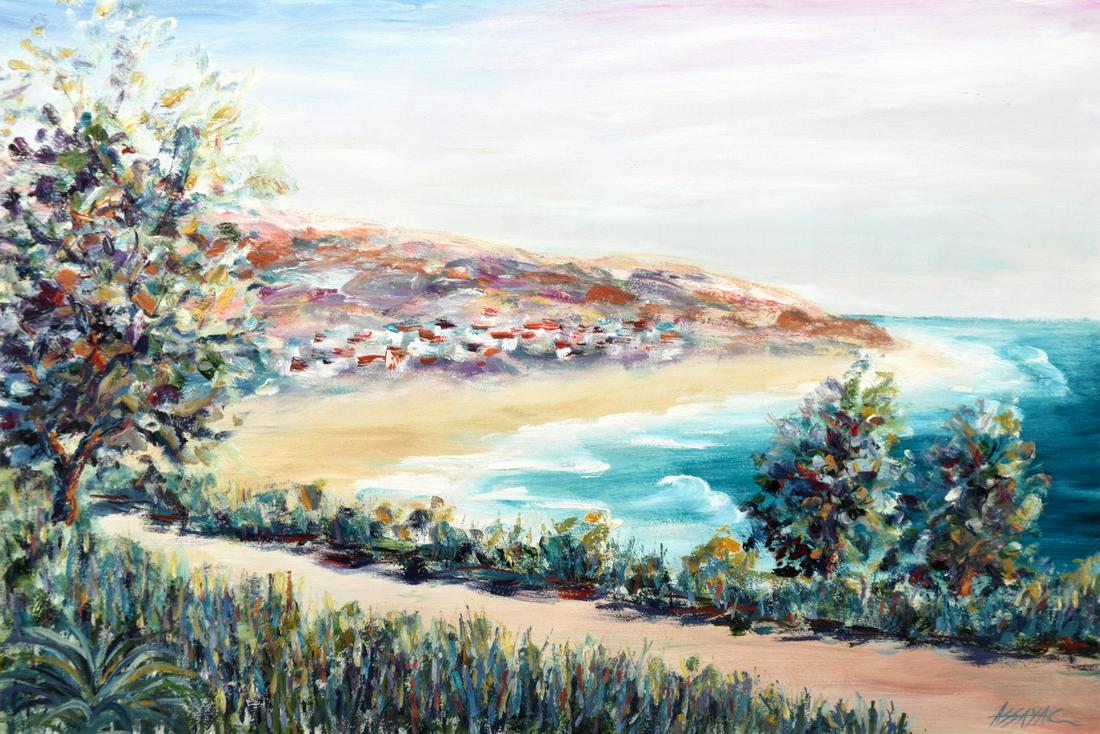 Dennis Assayac OCEAN VIEW #3 Monoprint, Signed (1 of 7)