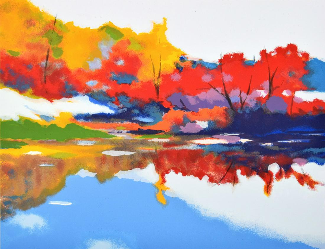 Tadashi Asoma Landscape Print, Signed Edition (1 of 9)