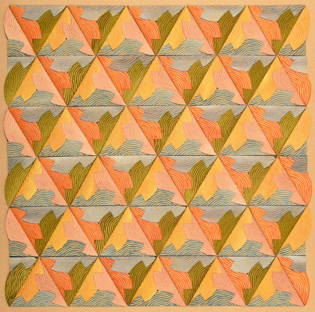 Anne Youkeles ARABESQUE Serigraph Collage, Signed Edition (1 of 7)