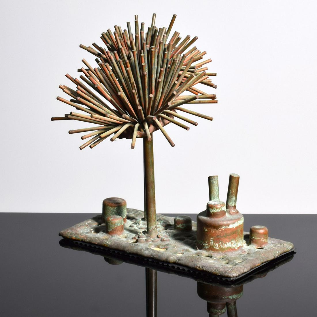 Klaus Ihlenfeld Sculpture: Artist/Designer; Manufacturer: Klaus Ihlenfeld (b. 1934) Marking(s); notes: signed Country of origin; materials: German/American; phosphorous bronze Dimensions (H, W, D): 9"h, 8.5"w, 8"d Additional In