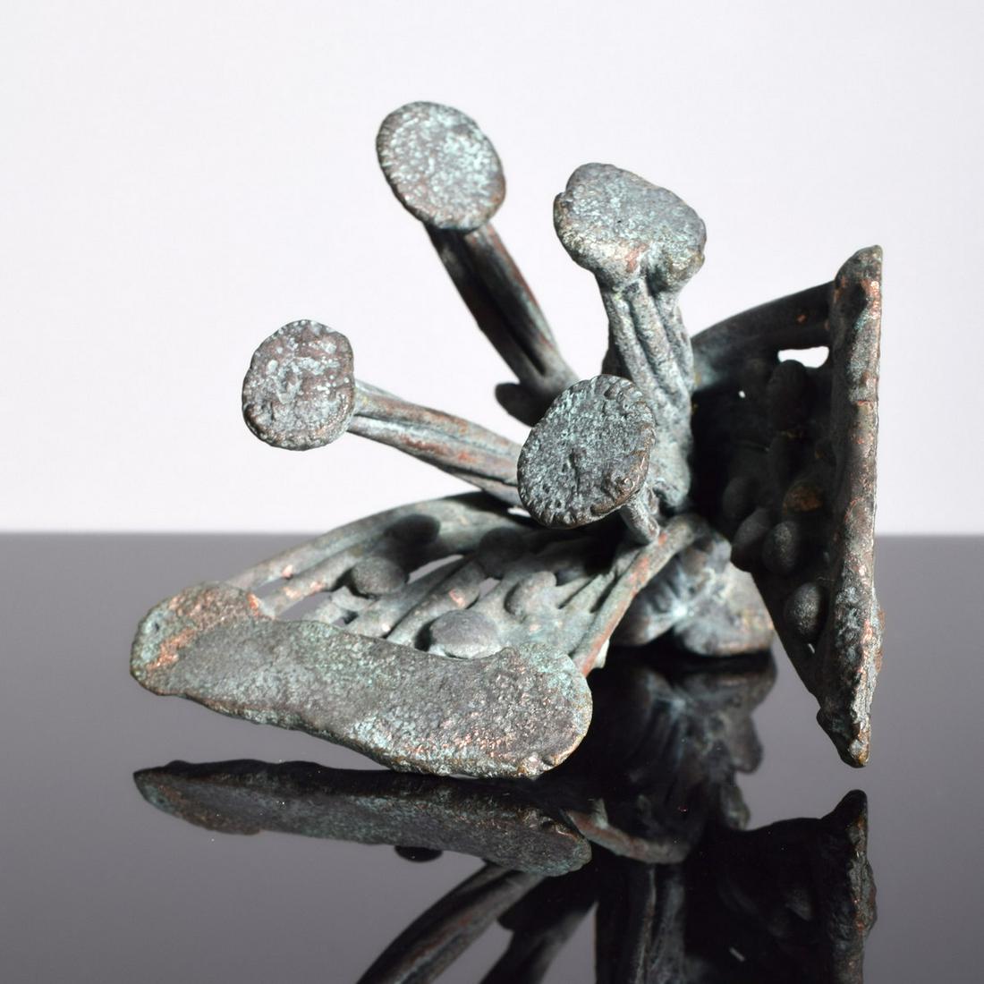 Klaus Ihlenfeld Sculpture: Artist/Designer; Manufacturer: Klaus Ihlenfeld (b. 1934) Marking(s); notes: signed Country of origin; materials: German/American; bronze with applied patina Dimensions (H, W, D): 3"h, 4"w, 4"d Additio
