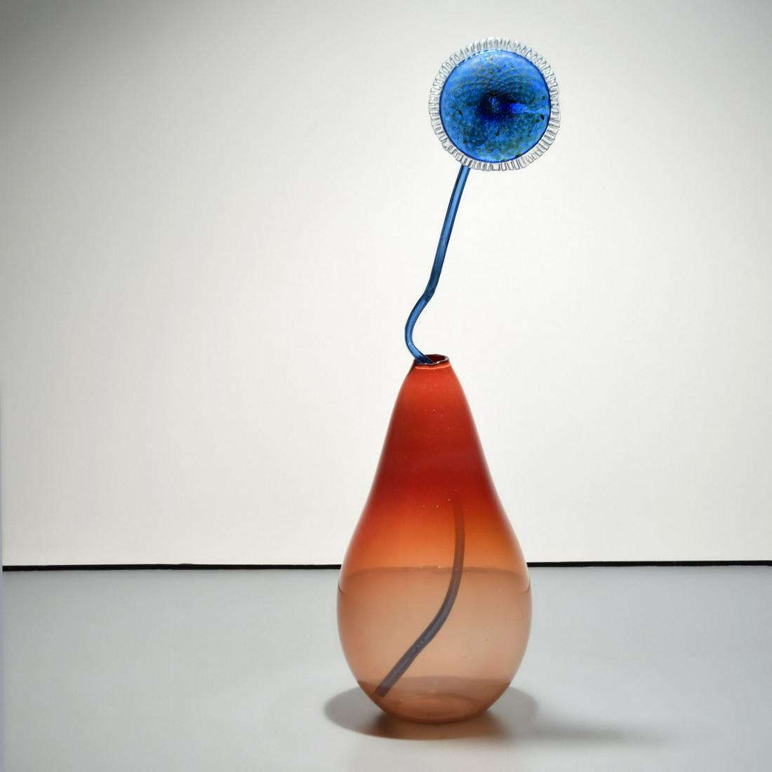 Monumental Dale Chihuly IKEBANA Sculpture, 2 Pcs.: Artist/Designer; Manufacturer: Dale Chihuly (b. 1941) Marking(s); notes: signed; 1993 Country of origin; materials: American; glass Dimensions (H, W, D): overall: 58.5"h, 19"dia Additional Information
