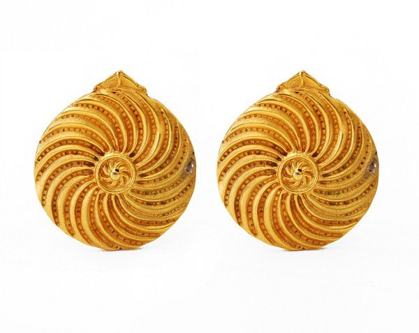 Vintage Ear Clips by Mary McFadden: Designer & Manufacturer: Mary McFadden Markings: marked Country of Origin & Materials: USA; metal Additional Information & Circa: Vintage handcrafted ear clips by fashion designer Mary McFadden. McFad