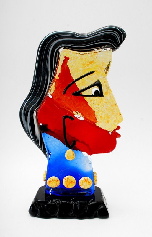 Large Mario Badioli Sculpture: Designer & Manufacturer: Mario Badioli Markings: marked Country of Origin & Materials: Italy; glass Additional Information & Circa: Large and colorful sculpture by Mario Badioli, Murano, Italy; c. 198