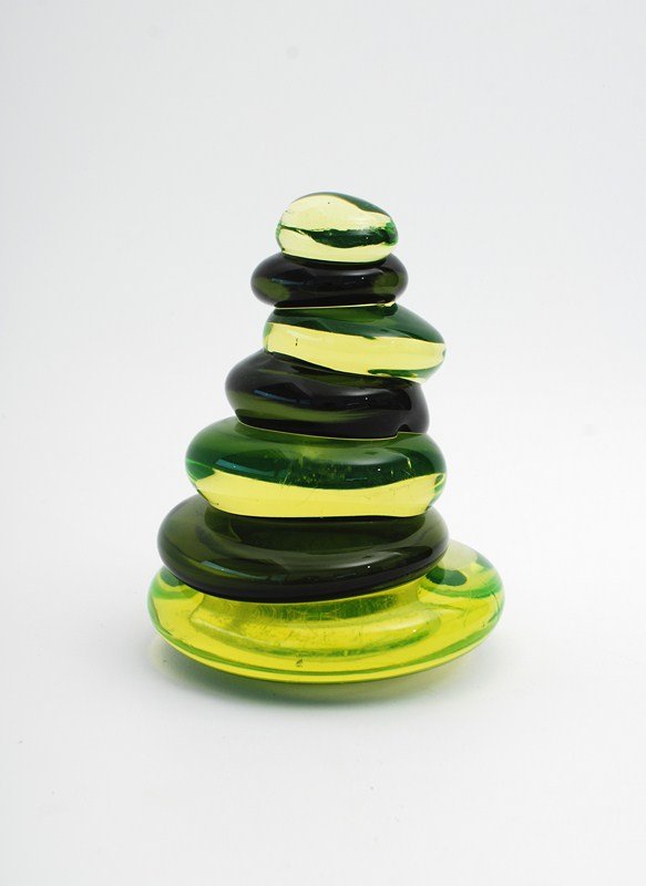 Large "Sasso" Sculpture by Barbini: Designer & Manufacturer: Alfredo Barbini; Salviati Markings: none Country of Origin & Materials: Italy; glass Additional Information & Circa: Colorful blown glass "Sasso" sculpture by Alfredo Barbini 