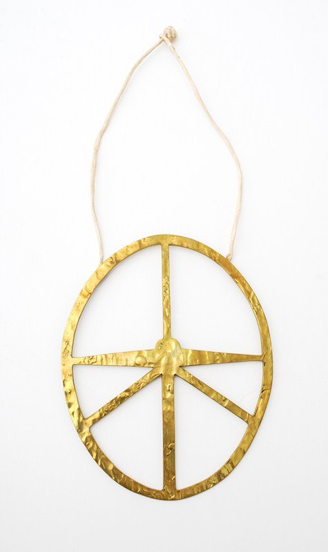 Vintage Pendant by Mary McFadden: Designer & Manufacturer: Mary McFadden Markings: none Country of Origin & Materials: USA; metal, other Additional Information & Circa: Vintage handcrafted large pendant/necklace by fashion designer Ma