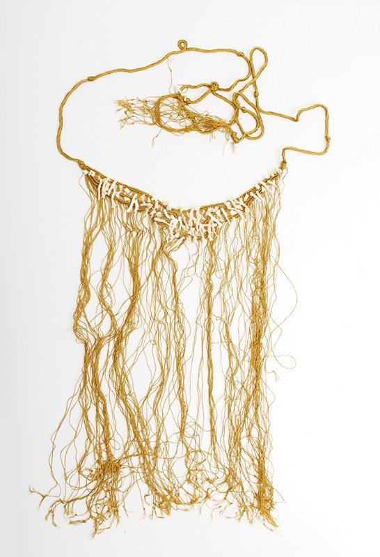 Vintage Belt/Necklace by Mary McFadden: Designer & Manufacturer: Mary McFadden Markings: none Country of Origin & Materials: USA; coral, other Additional Information & Circa: Vintage handcrafted belt/necklace by fashion designer Mary McFadd