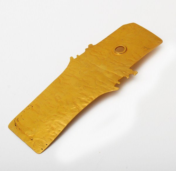 Vintage Pendant by Mary McFadden: Designer & Manufacturer: Mary McFadden Markings: marked Country of Origin & Materials: USA; metal Additional Information & Circa: Vintage handcrafted pendant which can be worn as a belt or necklace by