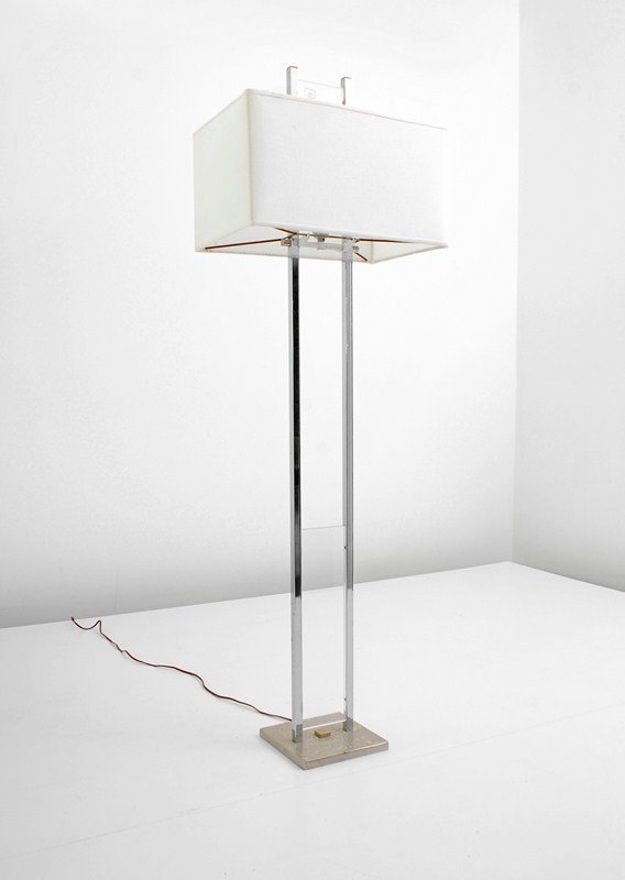 Floor Lamp by Pierre Cardin: Designer & Manufacturer: Pierre Cardin Markings: marked Country of Origin & Materials: France; lucite, chrome Additional Information & Circa: Floor lamp by Pierre Cardin; c. 1970 (Key Word Search: Mil