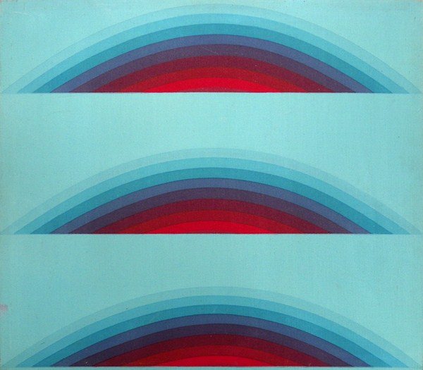 Original Abstract Painting by David Simpson: Designer & Manufacturer: David Simpson Markings: marked; dated Country of Origin & Materials: American; co-polymer on canvas Additional Information & Circa: Original abstract painting "Artic Circles"