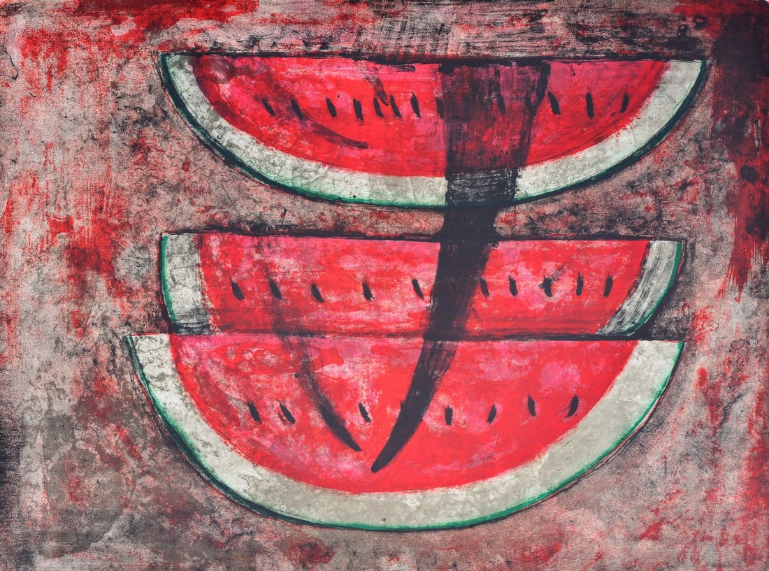 Rufino Tamayo SANDIAS No. 1 Lithograph: Artist/Designer; Manufacturer: Rufino Tamayo (Mexican, 1899-1991) Marking(s); notes: signed; ed. 133/150; 1969 Materials: lithograph Dimensions (H, W, D): 22.5"h, 30"w; 32.5"h, 40"w frame Additional I