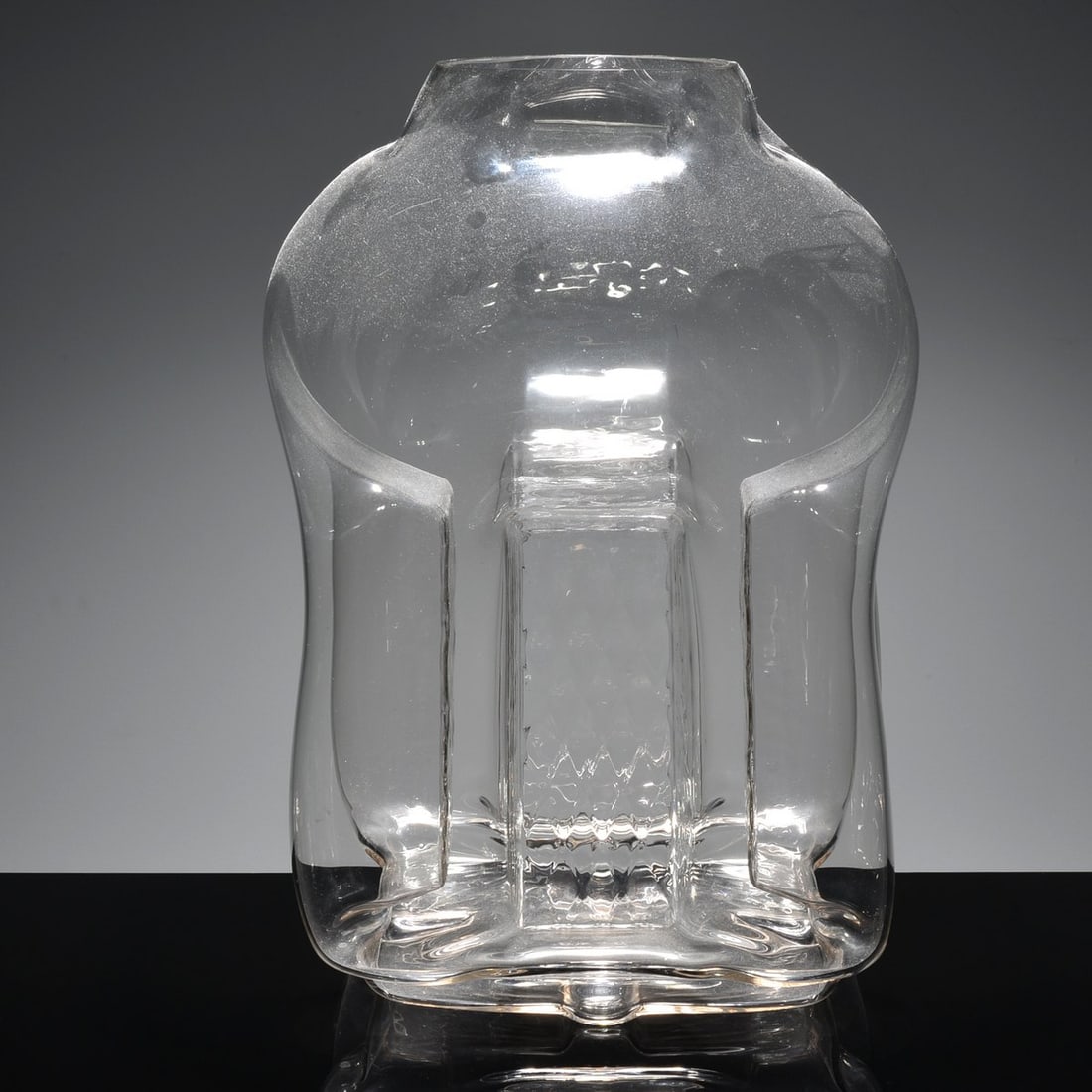 Monumental Tony Zuccheri Vessel, Murano: Artist/Designer; Manufacturer: Tony Zuccheri (Italian, 1936-2008); VeArt (Italy) Marking(s); notes: no marking(s) apparent Materials: glass Dimensions (H, W, D): 24"h, 17"w, 15"d Additional Informatio