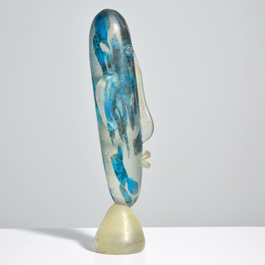 Glass Sculpture, Manner Of Ermanno Nason: Artist/Designer; Manufacturer: Ermanno Nason, manner of Marking(s); notes: no marking(s) apparent Materials: glass Dimensions (H, W, D): 14.5"h, 3"dia Additional Information: Ceramics, Bowls & Glass