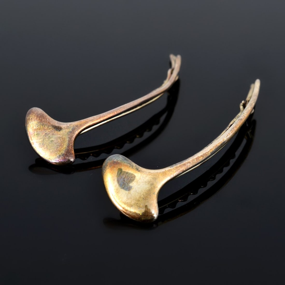 Pair of Tiffany & Co. Sterling Silver Ginkgo Leaf Hair Barrettes (1 of 10)