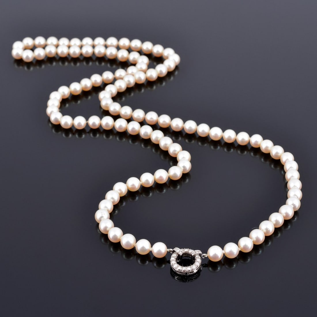 18K Gold, Diamond & Pearl Estate Necklace (1 of 11)