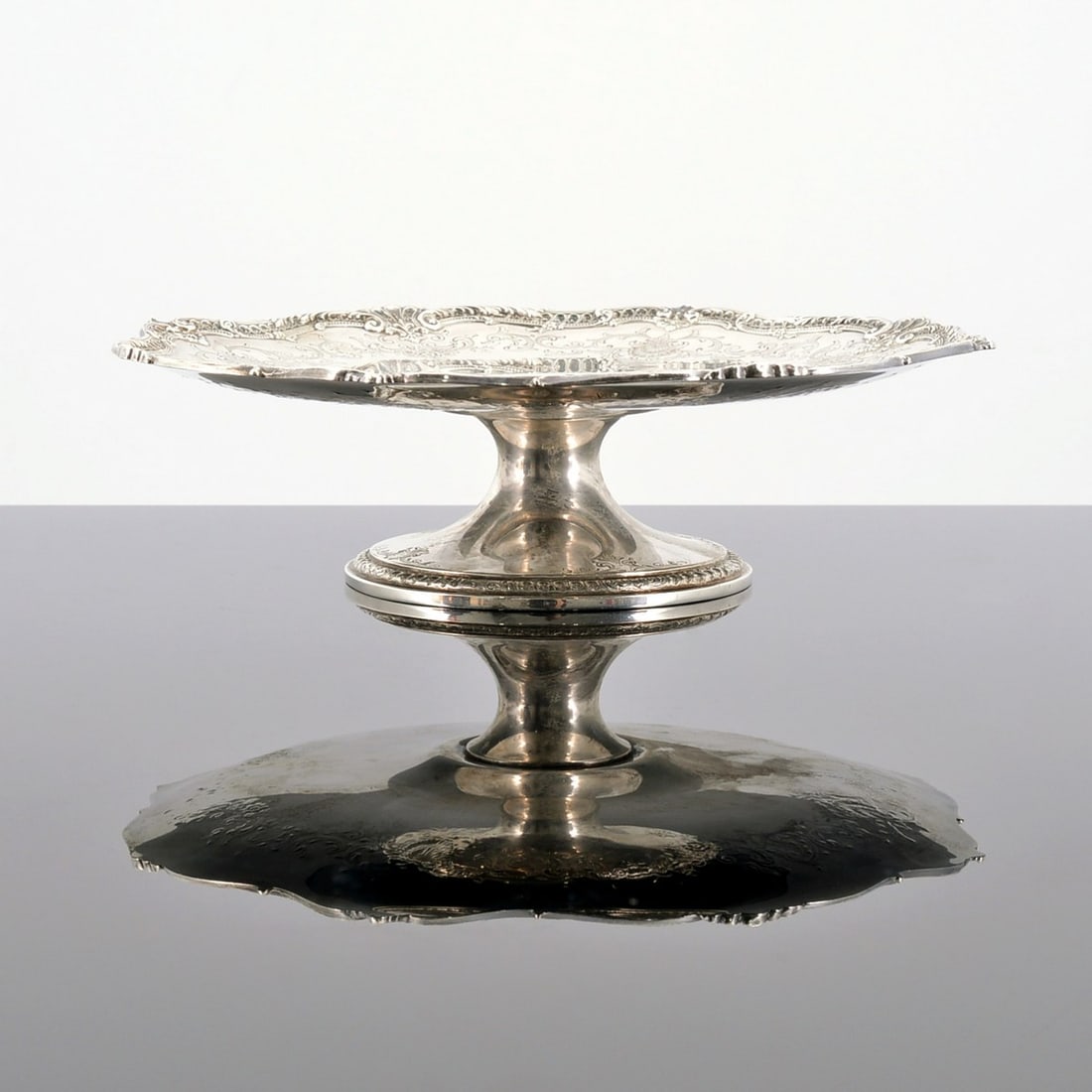 The Frank Herschede Co. Sterling Silver Footed Tray (1 of 9)