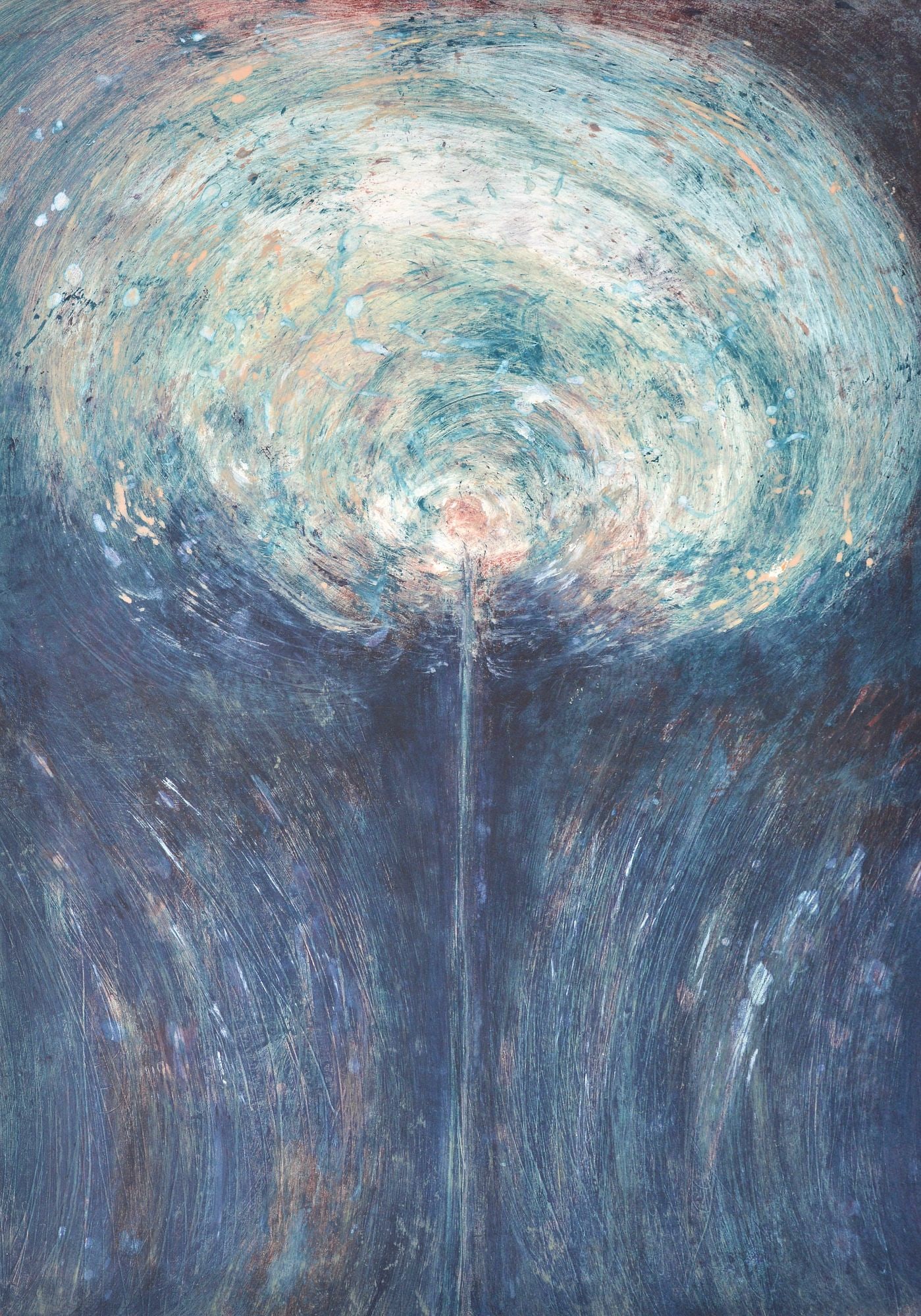 Anne Neely BREATHING SERIES Monotype: Artist/Designer; Manufacturer: Anne Neely (American, b. 1946)Marking(s); notes: signed; 1991Materials: monotype on paperDimensions (H, W, D): 44.25"h, 30.25