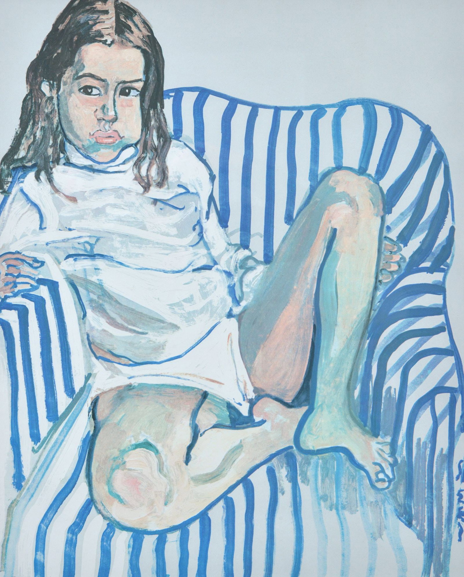 Alice Neel PORTRAIT OF A GIRL... Screenprint: Artist/Designer; Manufacturer: Alice Neel (American, 1900-1984) Marking(s); notes: signed twice (once in plate, once in pencil); ed. 145/200 Materials: screenprint Dimension