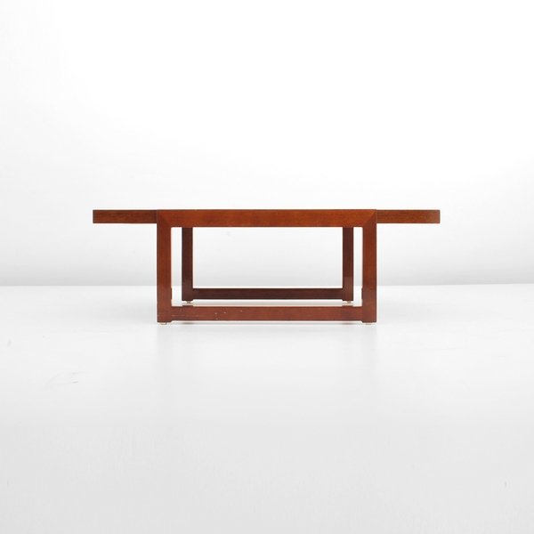 Paul Laszlo Cocktail Table: Designer & Manufacturer: Paul Laszlo; Brown-Saltman Markings: marked Country of Origin & Materials: USA; mahogany Additional Information & Circa: Fine cocktail table by Paul Laszlo; c. 1950 (Key Word