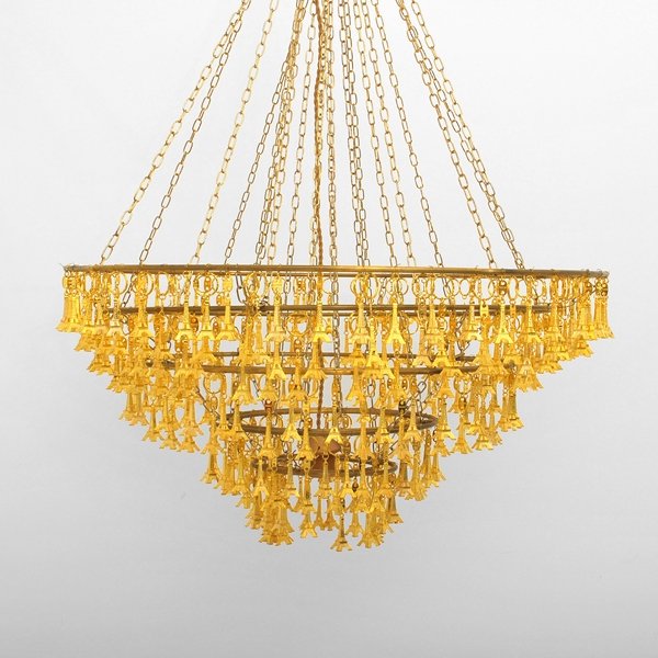 "Madame Eiffel" Chandelier by T. & M. Willems: Designer & Manufacturer: Tineke & Marieke Willems; Tweelink Design Studio Country of Origin & Materials: Netherlands; metal Additional Information & Circa: "Madame Eiffel" chandelier by Tineke & Marie