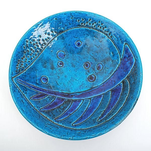 Large Carl Halier Center Bowl: Designer & Manufacturer: Carl Halier; Rorstrand Markings: marked Country of Origin & Materials: Sweden; pottery Additional Information & Circa: Large center bowl with incised decoration by carl Halier