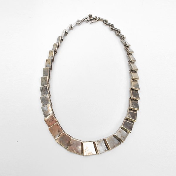 Bent Knudsen Sterling Silver Necklace: Designer & Manufacturer: Bent Knudsen Markings: marked Country of Origin & Materials: Denmark; sterling silver Additional Information & Circa: Modern sterling silver necklace by Bent Knudsen; 20th Cen